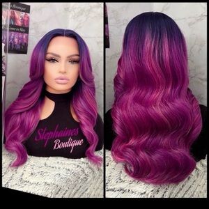 Human Hair Blended Lace Front Wig